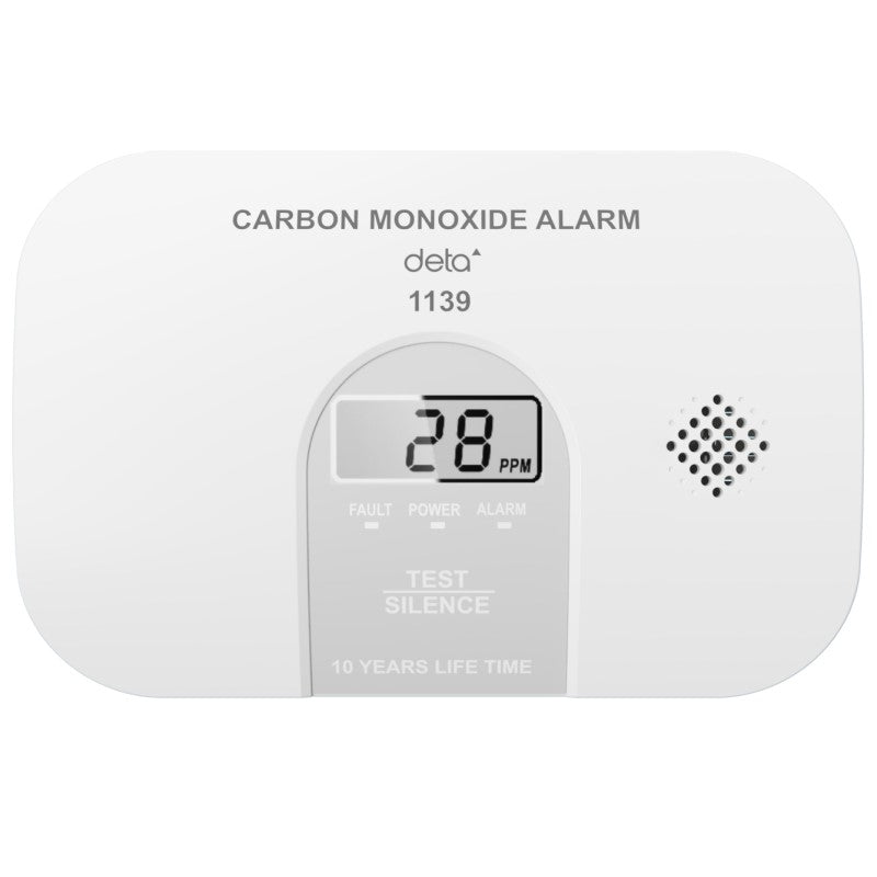 Deta Digital Carbon Monoxide Alarm - 10 year