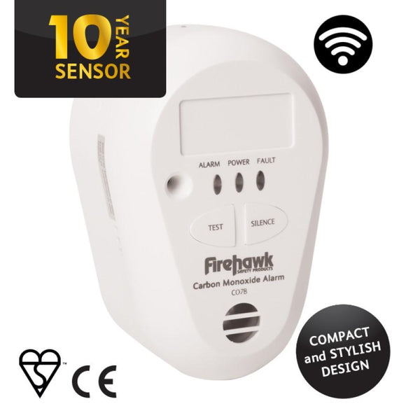 Firehawk 10 Year Wireless Carbon Monoxide Alarm (Battery)